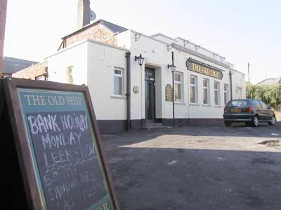 The Old Ship, Newbiggin-by-the-Sea, the back facing the road