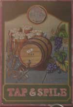 Tap And Spile Pub Hanging Sign