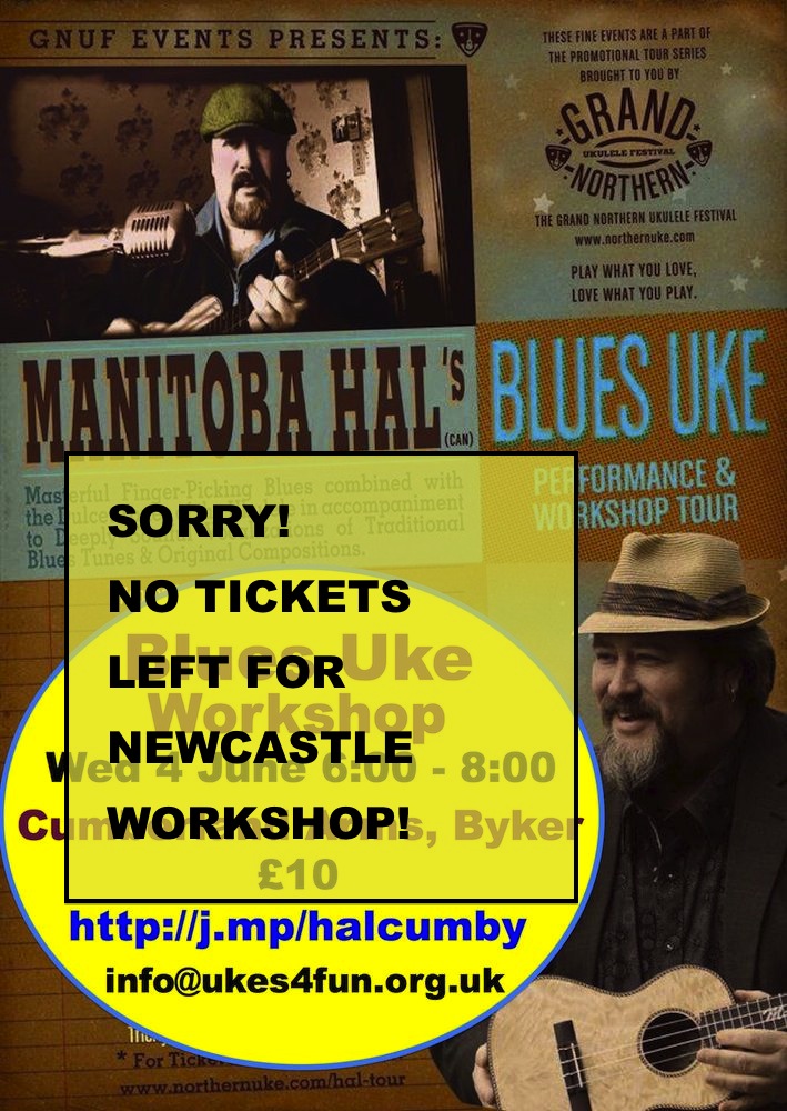 Manitoba Hal Blues Uke Workshop Newcastle 4 June 2014 sold out