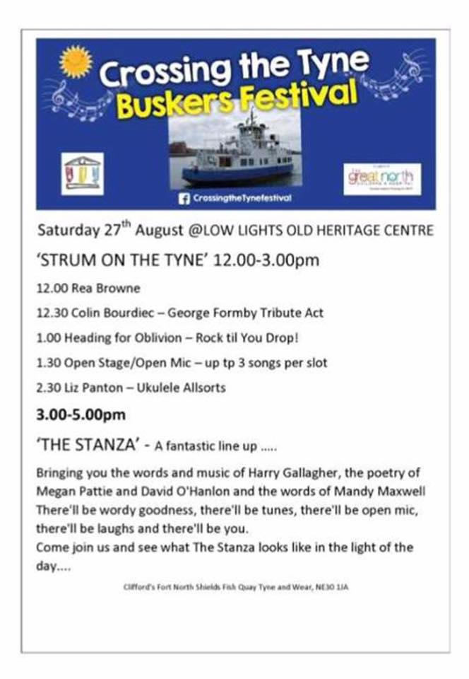 Crossing The Tyne Buskers Festival Programme - Strum on The Tyne